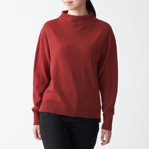 Muji Yak Blend Wool Mock Neck Sweater